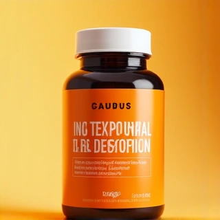 Envase de suplemento de testosterona natural con diseño moderno y colores vibrantes.